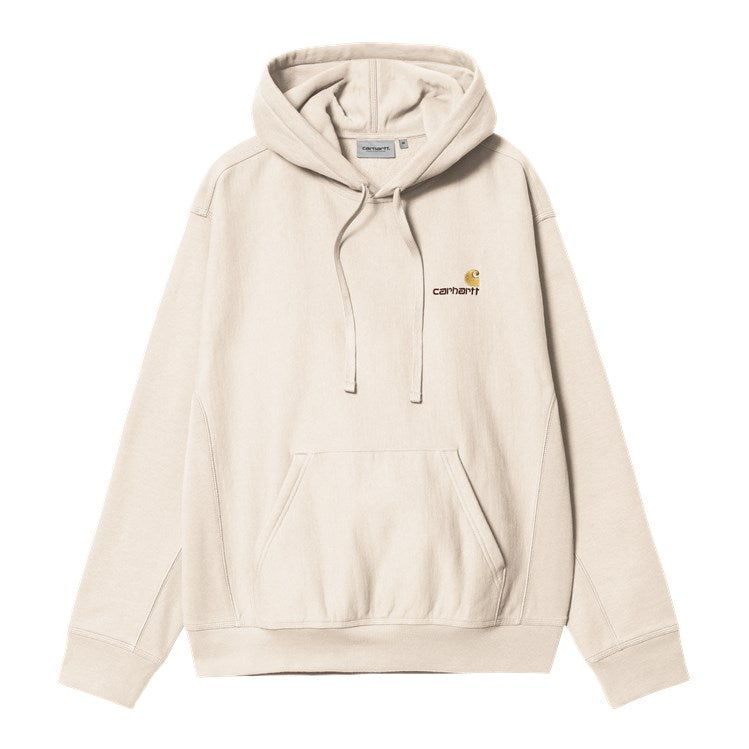 Carhartt WIP Hooded American Script Sweat (moonbeam) - Blue Mountain Store
