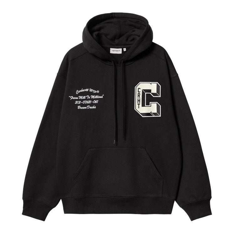 Carhartt WIP Hooded Brown Ducks Sweat  (Black) - Blue Mountain Store
