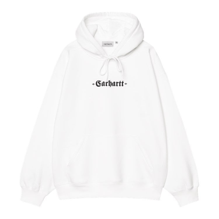 Carhartt WIP Hooded Greatest Flicks Sweat (white/black) - Blue Mountain Store