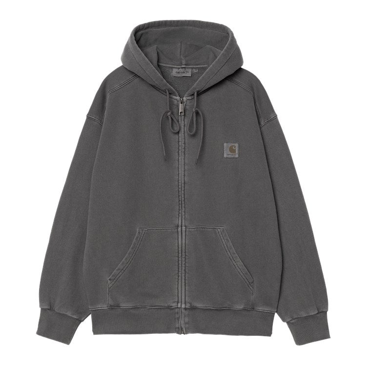Carhartt WIP Hooded Nelson Jacket (Graphite garment dyed) - Blue Mountain Store
