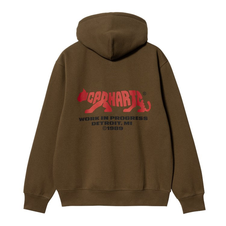 Carhartt WIP Hooded Rocky Script Sweat (lumber) - Blue Mountain Store