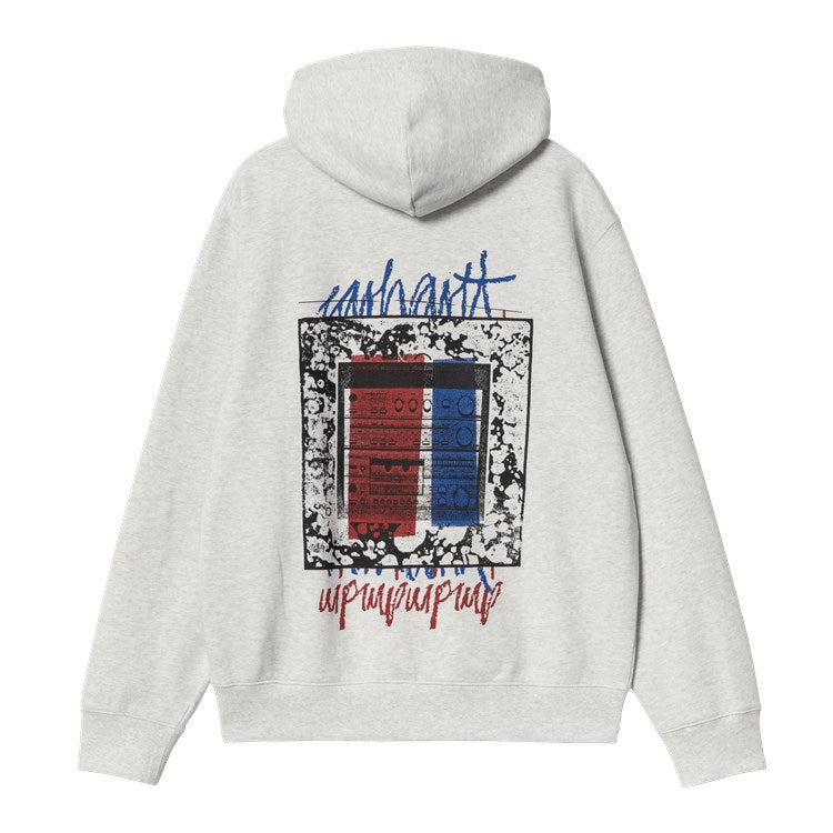 Carhartt WIP Hooded Stereo Sweat (ash heather) - Blue Mountain Store