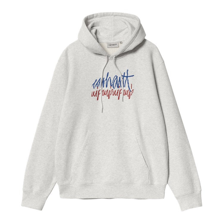 Carhartt WIP Hooded Stereo Sweat (ash heather) - Blue Mountain Store