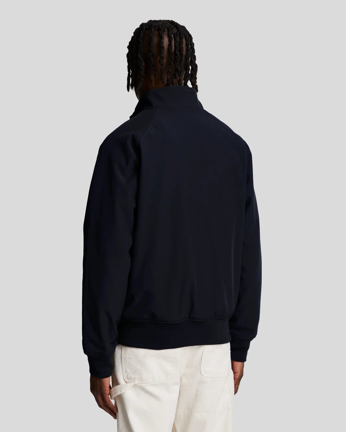 Lyle & Scott Softshell Harrington Jacket (dark navy) - Blue Mountain Store