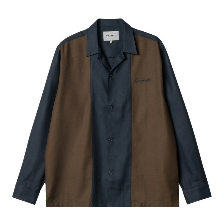Carhartt WIP L/S Delaney Shirt (Mizar / Liberica) - Blue Mountain Store