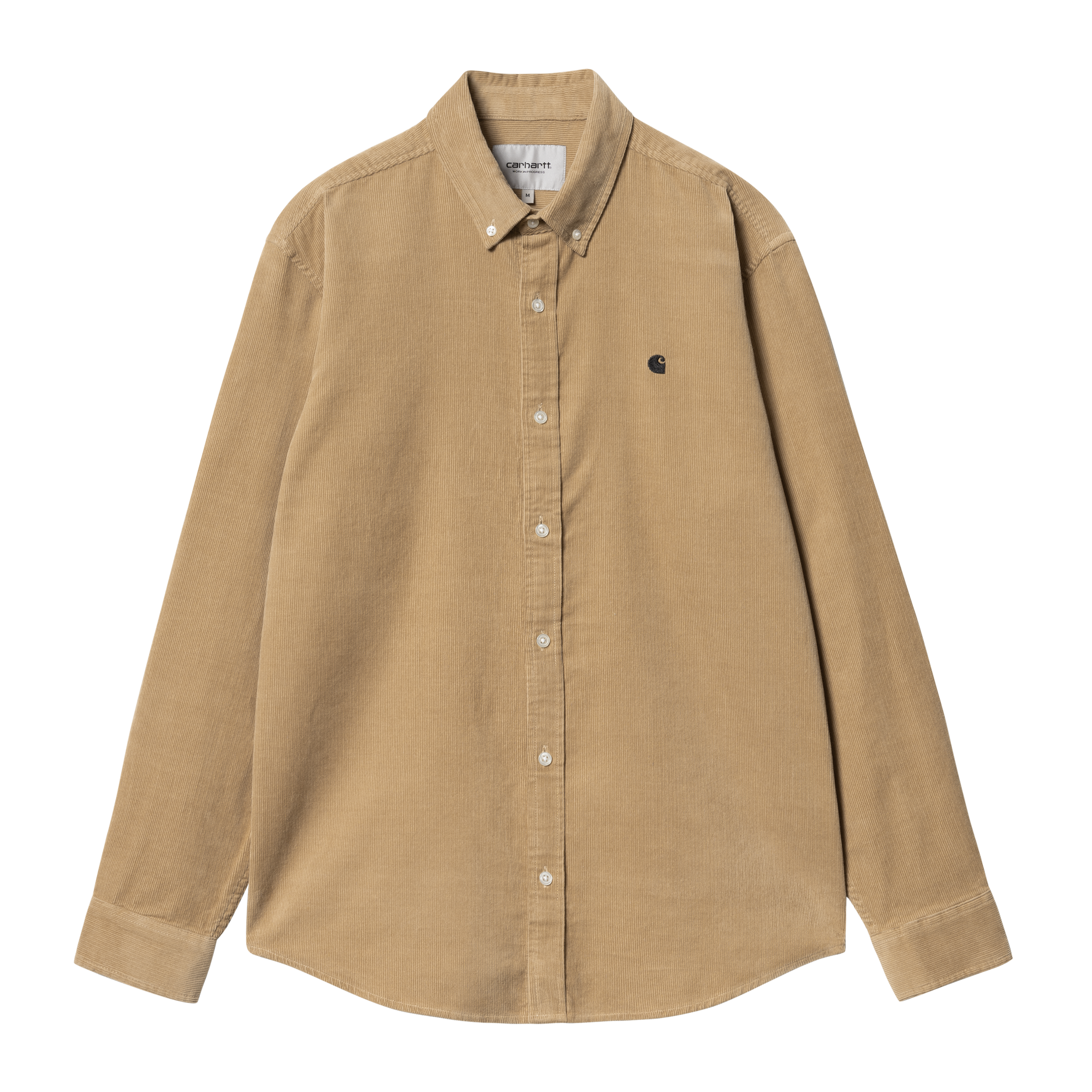 Carhartt WIP L/S Madison Fine Cord Shirt (sable/black) - Blue Mountain Store