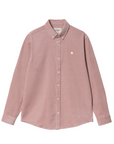 Carhartt WIP L/S Madison Cord Shirt (glassy pink/wax) - Blue Mountain Store
