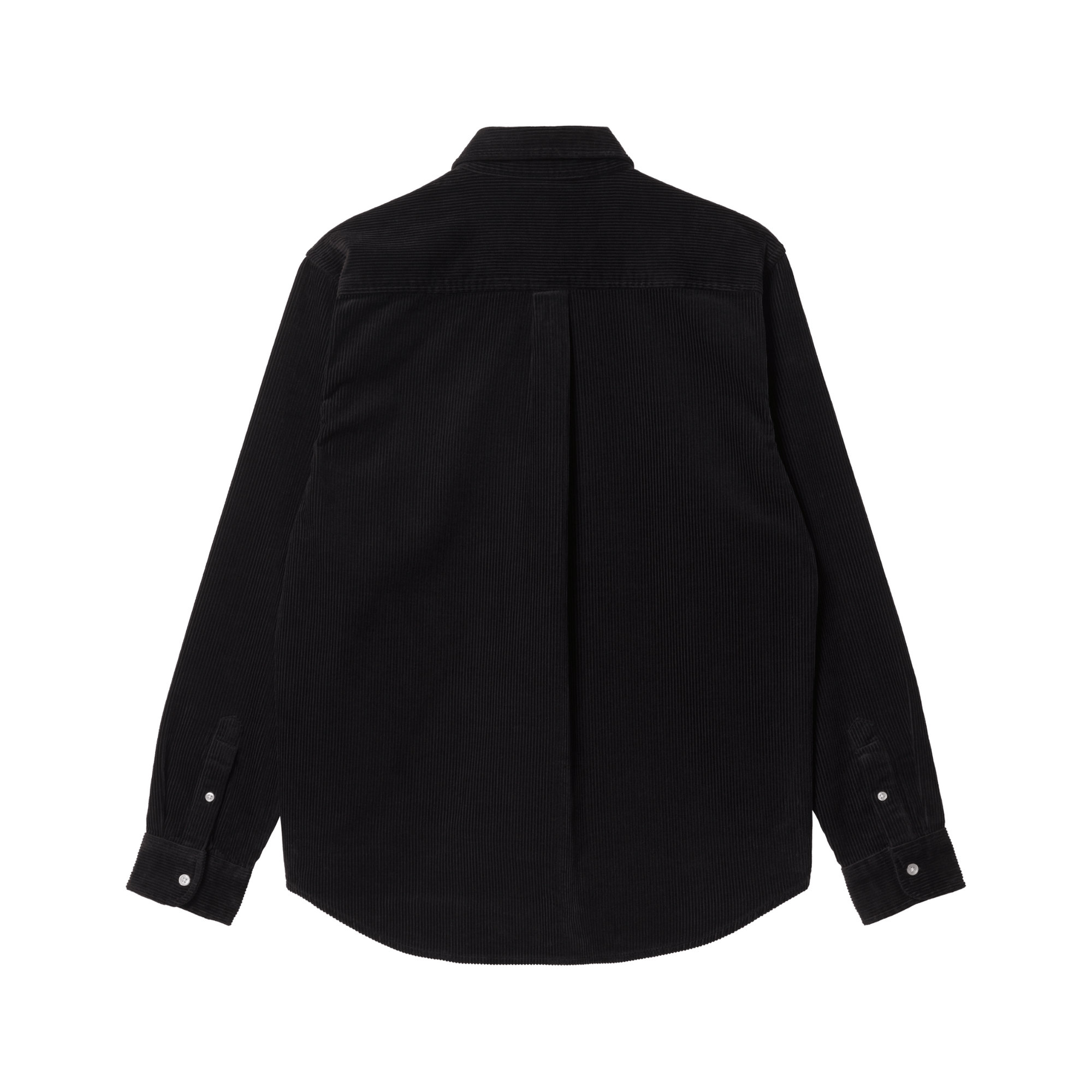 Carhartt WIP L/S Madison Fine Cord Shirt (black/wax) - Blue Mountain Store