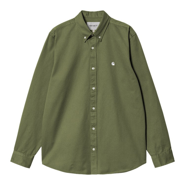 Carhartt WIP L/S Madison Shirt (dundee/white) - Blue Mountain Store