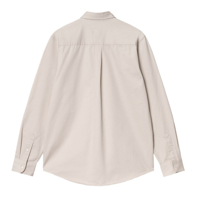 Carhartt WIP L/S Madison Shirt (Moonbeam/black) - Blue Mountain Store