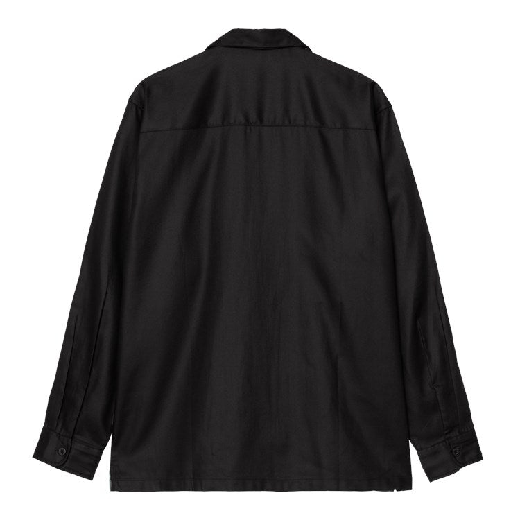 Carhartt WIP L/S Delaney Shirt (Black / Silver Pine) - Blue Mountain Store