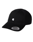 Carhartt WIP Madison Logo Cap (black/white) - Blue Mountain Store