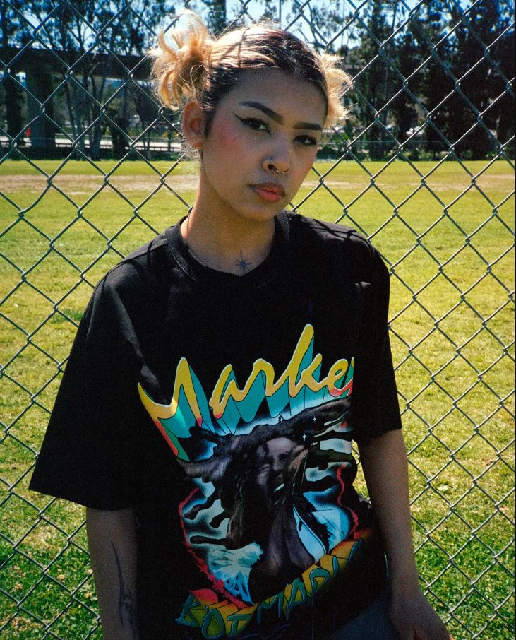 Market X Bob Marley One Love T-Shirt (vintage wash black) - Blue Mountain Store