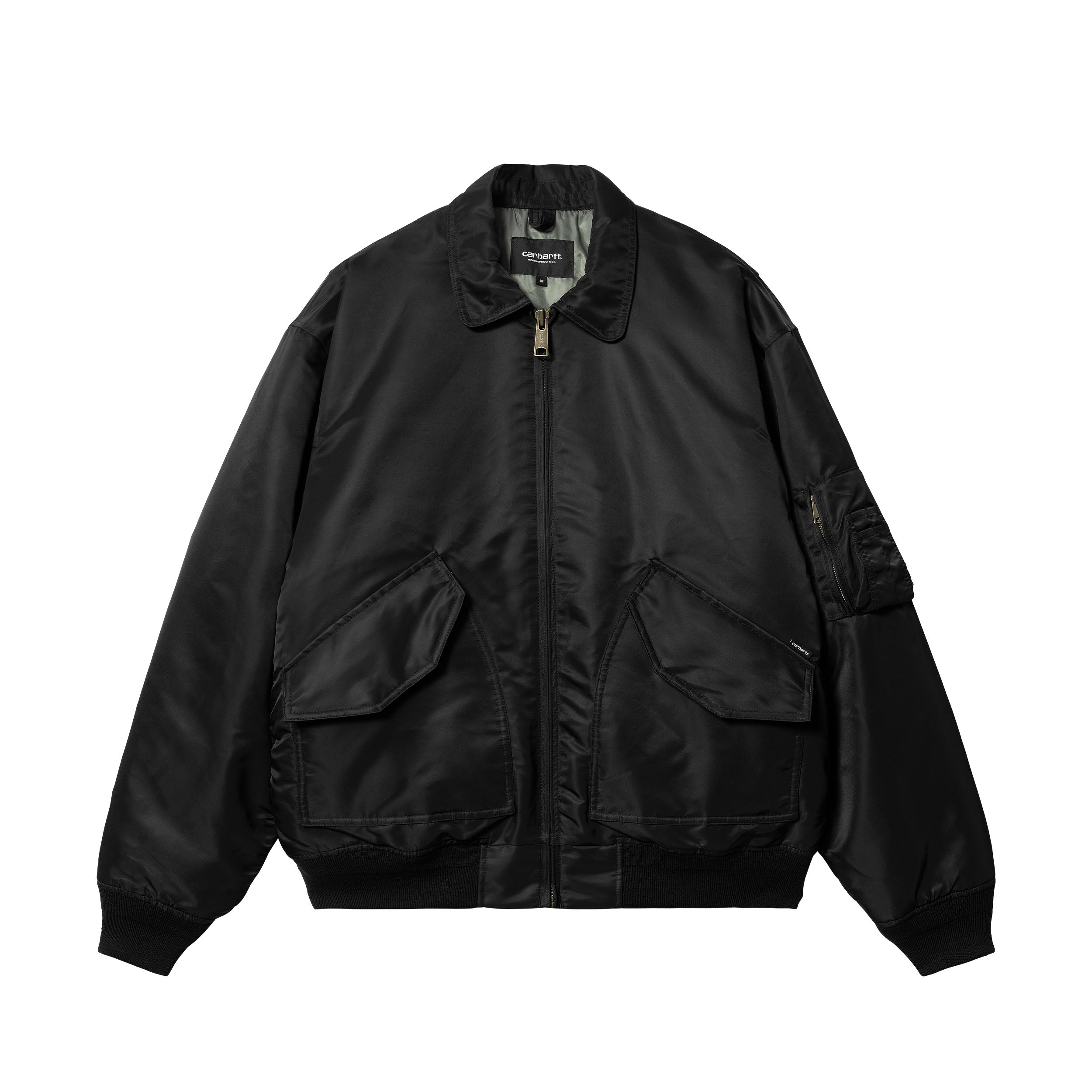 Carhartt WIP Olten Bomber (black smoke green) - Blue Mountain Store