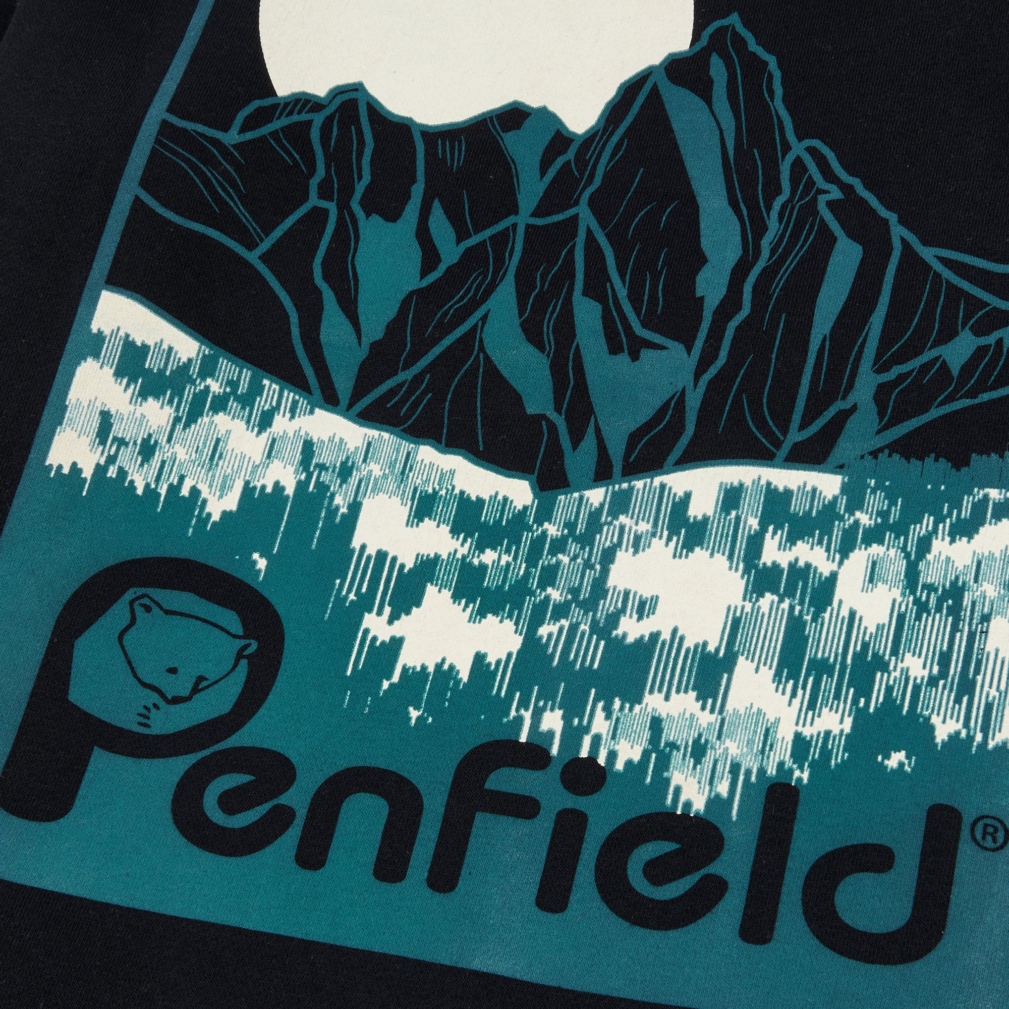 Penfield Mountain Back Graphic Hooded Sweat (black) - Blue Mountain Store