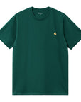 Carhartt WIP S/S Chase T-Shirt (chervil/gold) - Blue Mountain Store