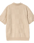 Carhartt WIP S/S Checker Polo  (Fleur De Sel) - Blue Mountain Store