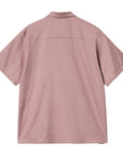 Carhartt WIP S/S Delray Shirt (glassy pink/black) - Blue Mountain Store