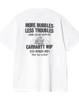 Carhartt WIP S/S Less Troubles T-Shirt (white/black) - Blue Mountain Store