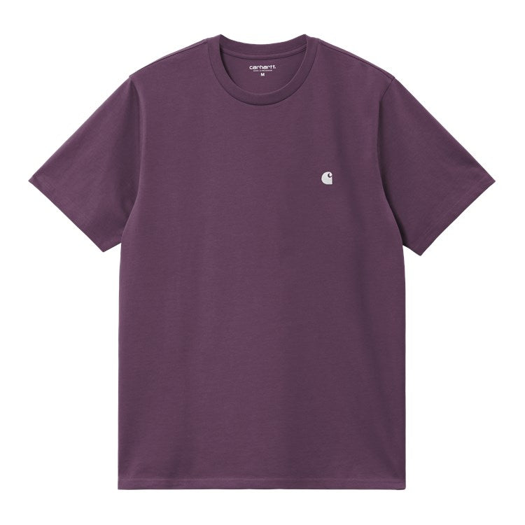Carhartt WIP S/S Madison T-Shirt (Huckleberry/white) - Blue Mountain Store