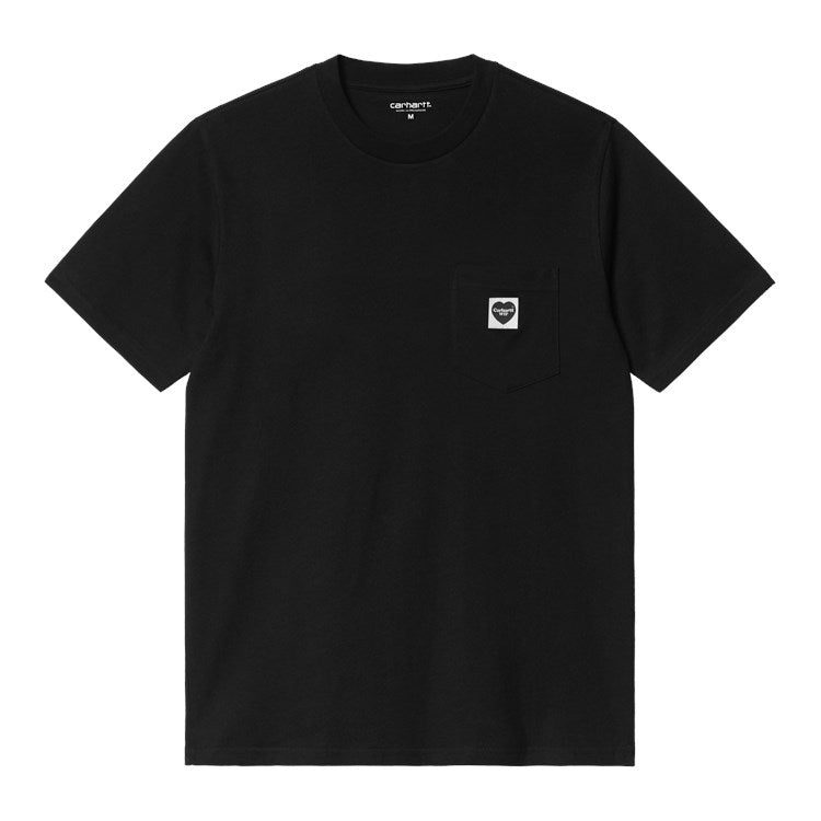 Carhartt WIP S/S Pocket Heart T-Shirt (black/black) - Blue Mountain Store