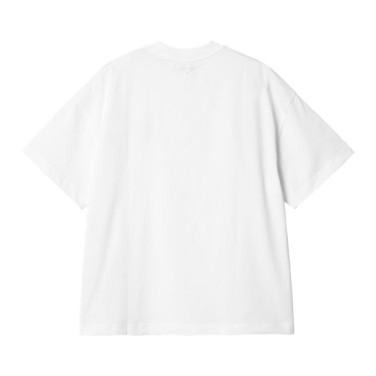 Carhartt WIP S/S Signature Script T-Shirt (White / Dusty Ice) - Blue Mountain Store