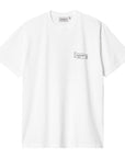 Carhartt WIP S/S Stamp T-Shirt (white/black stone washed) - Blue Mountain Store