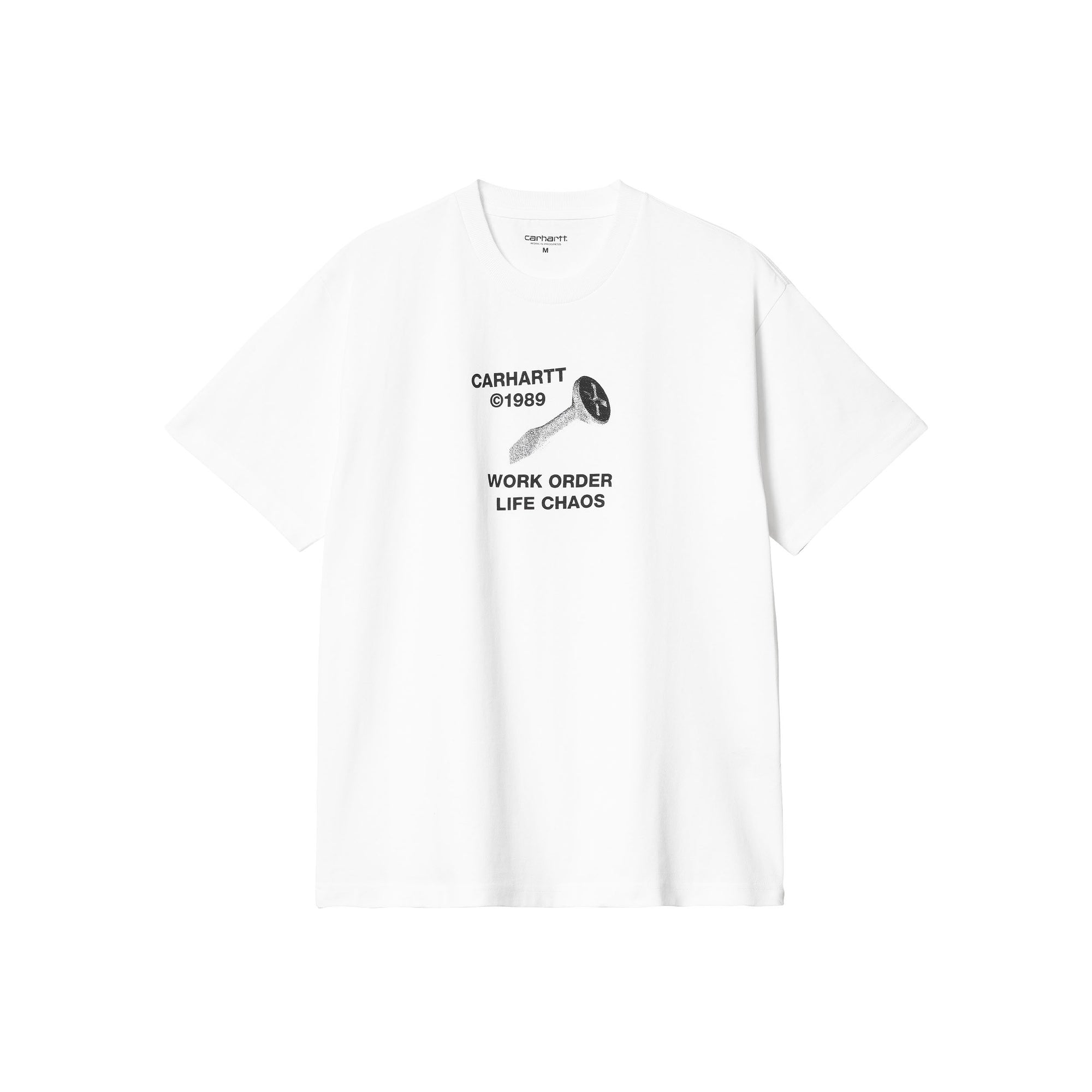 Carhartt WIP S/S Strange Screw T-Shirt (white) - Blue Mountain Store