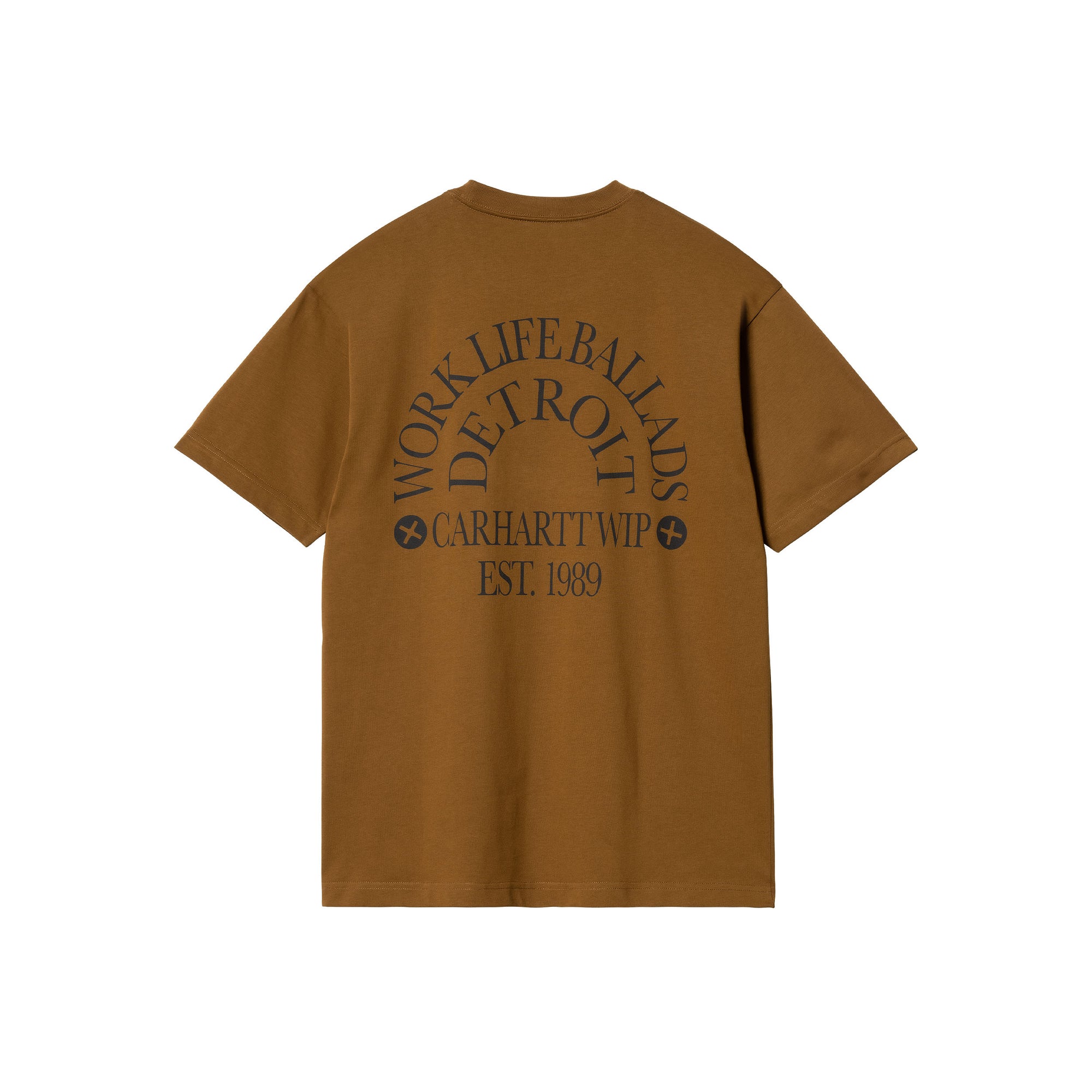 Carhartt WIP S/S Work Varsity T-Shirt (deep hamilton brown) - Blue Mountain Store