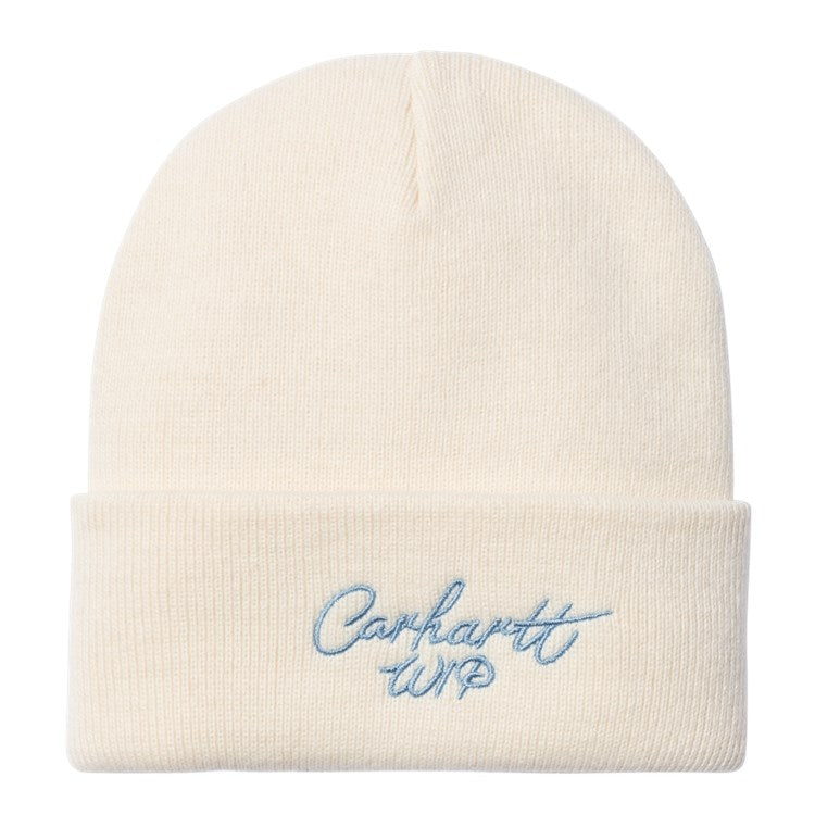 Carhartt WIP Signature Beanie (Natural / Dusty Ice) - Blue Mountain Store