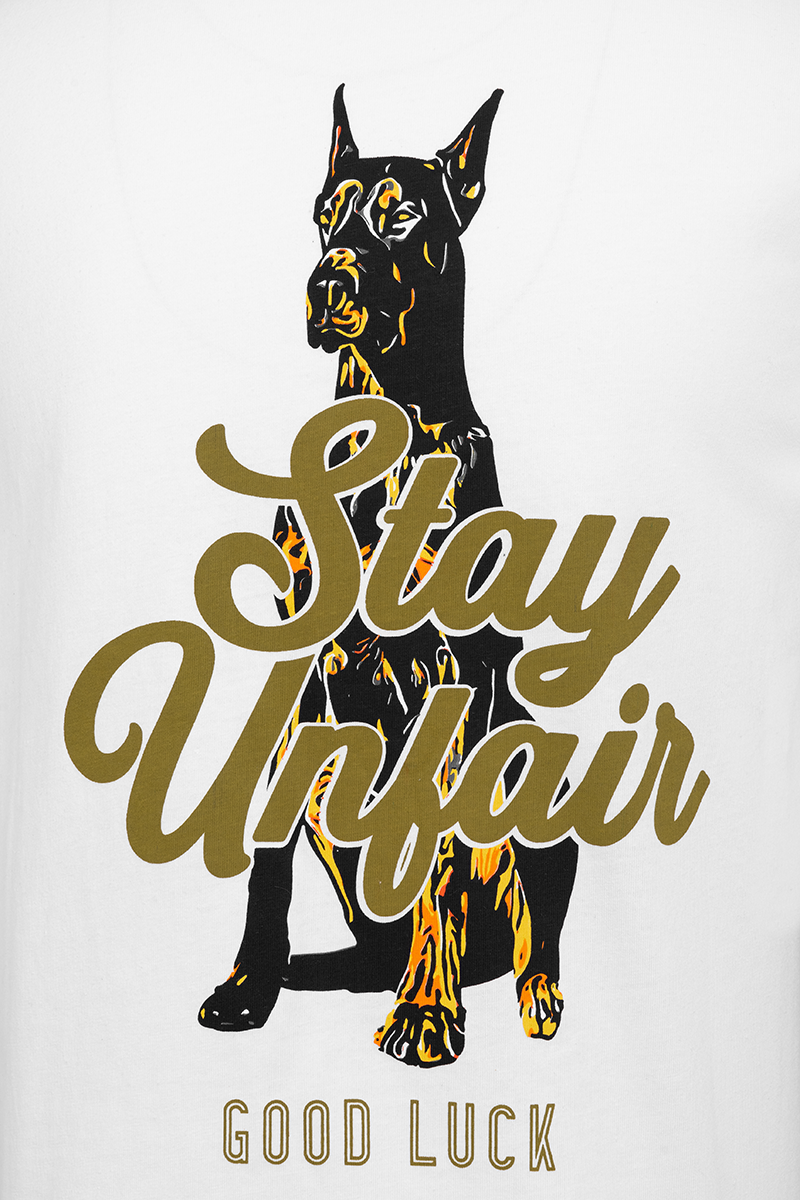 Unfair Athletics Good Luck T-Shirt (white) - Blue Mountain Store