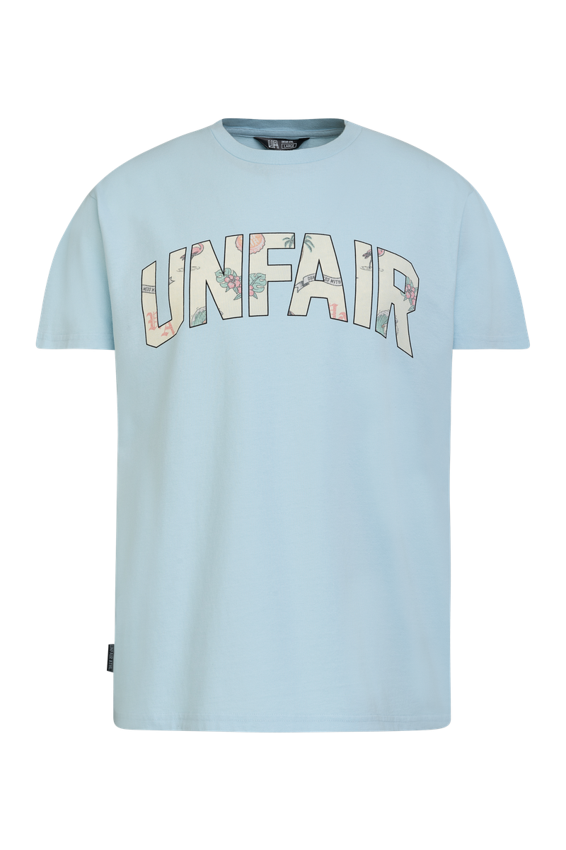 Unfair Athletics Beach Season Curved T-Shirt (sky blue) - Blue Mountain Store