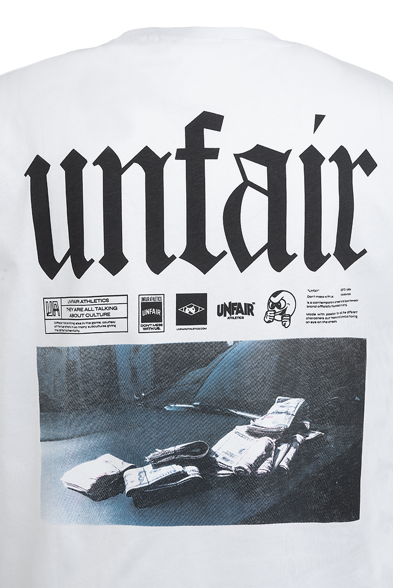 Unfair Athletics Money Stacks T-Shirt (white) - Blue Mountain Store