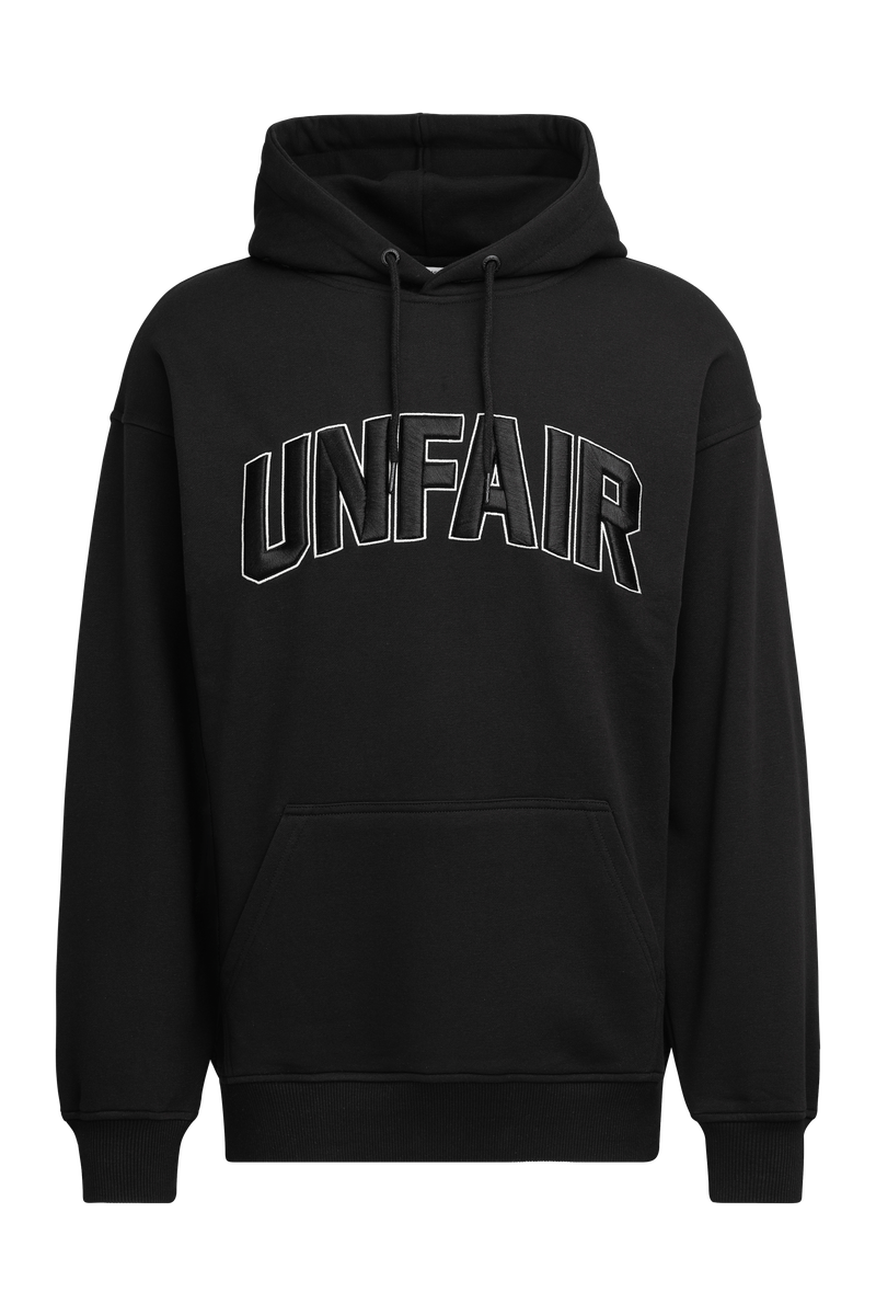 Unfair Athletics Curved 3D Embroidery Hoodie  (black) - Blue Mountain Store