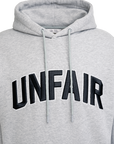 Unfair Athletics Curved 3D Embroidery Hoodie (Heather Grey) - Blue Mountain Store
