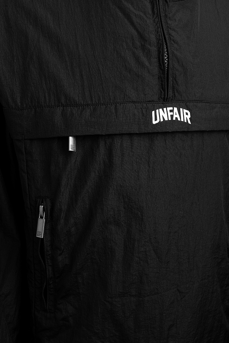 Unfair Athletics Curved Windrunner (black) - Blue Mountain Store