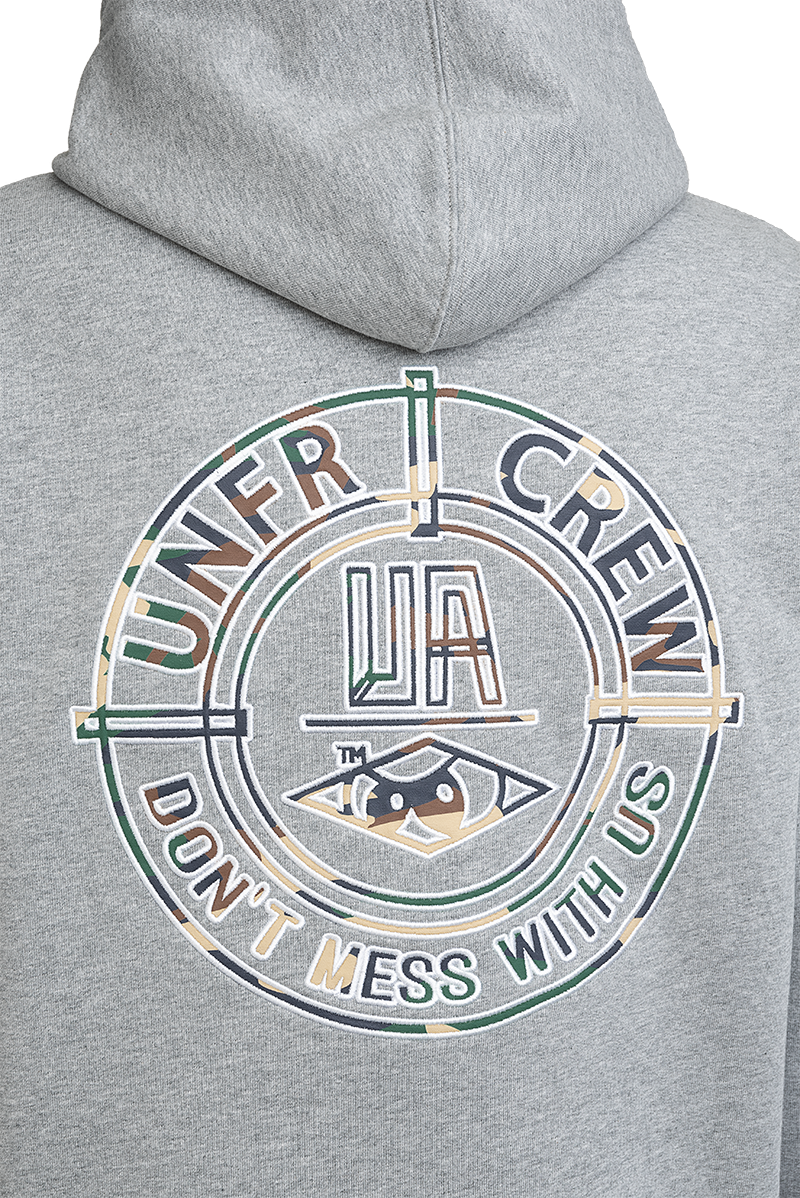 Unfair Athletics DMWU Camo BP Hoodie (heather grey) - Blue Mountain Store