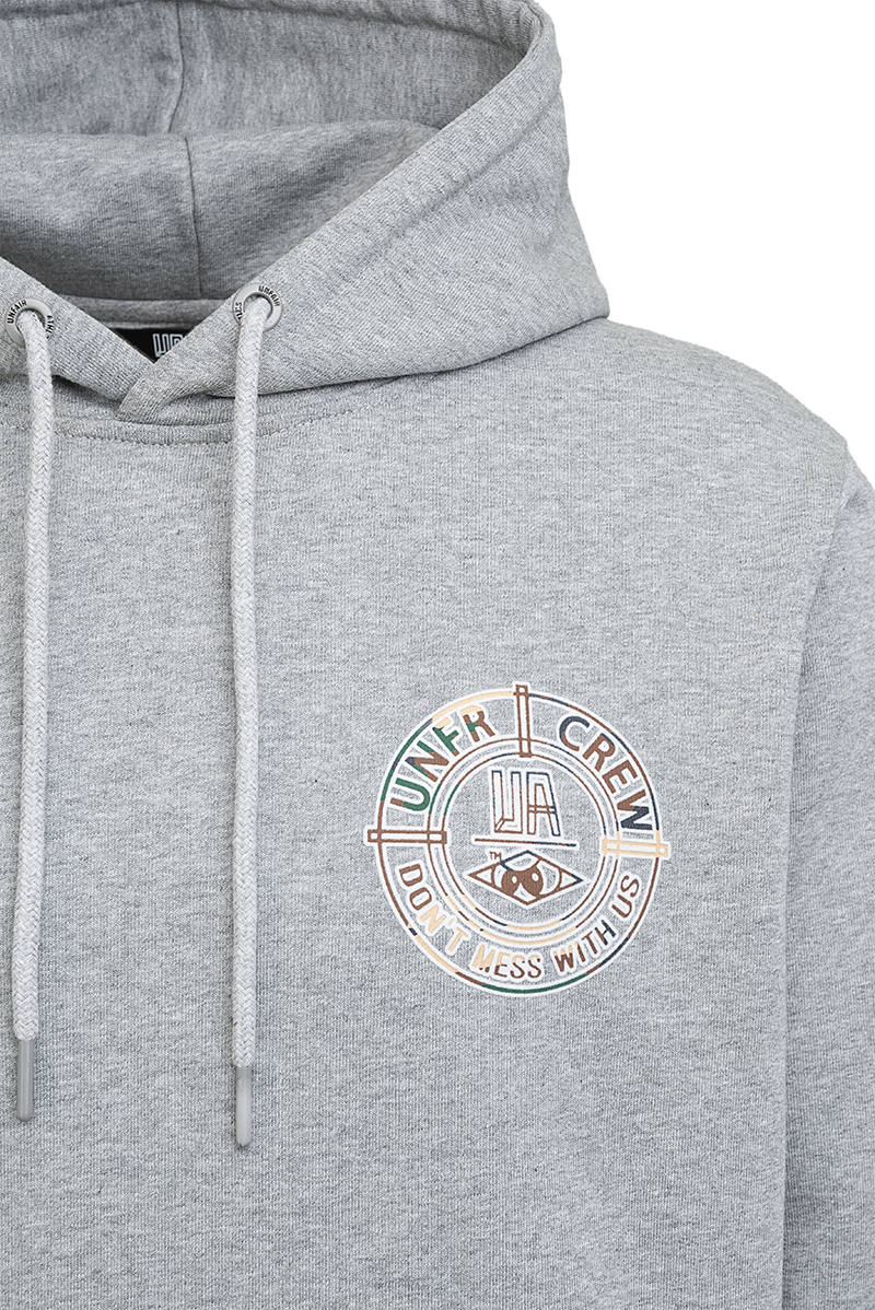 Unfair Athletics DMWU Camo BP Hoodie (heather grey) - Blue Mountain Store