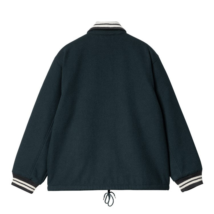 Carhartt WIP Wool Coach Jacket (Deep Lagoon / Wax) - Blue Mountain Store