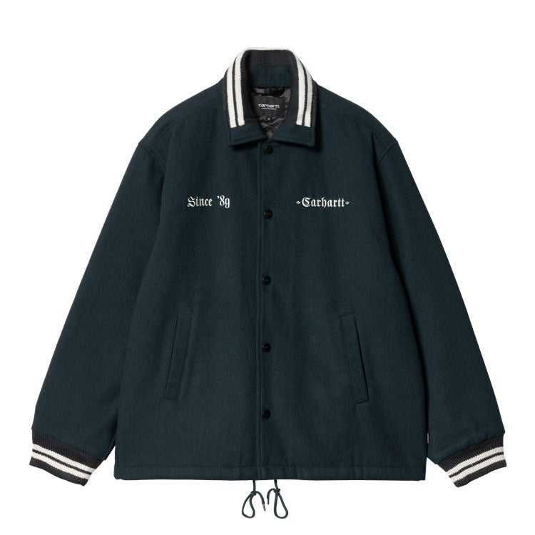 Carhartt WIP Wool Coach Jacket (Deep Lagoon / Wax) - Blue Mountain Store