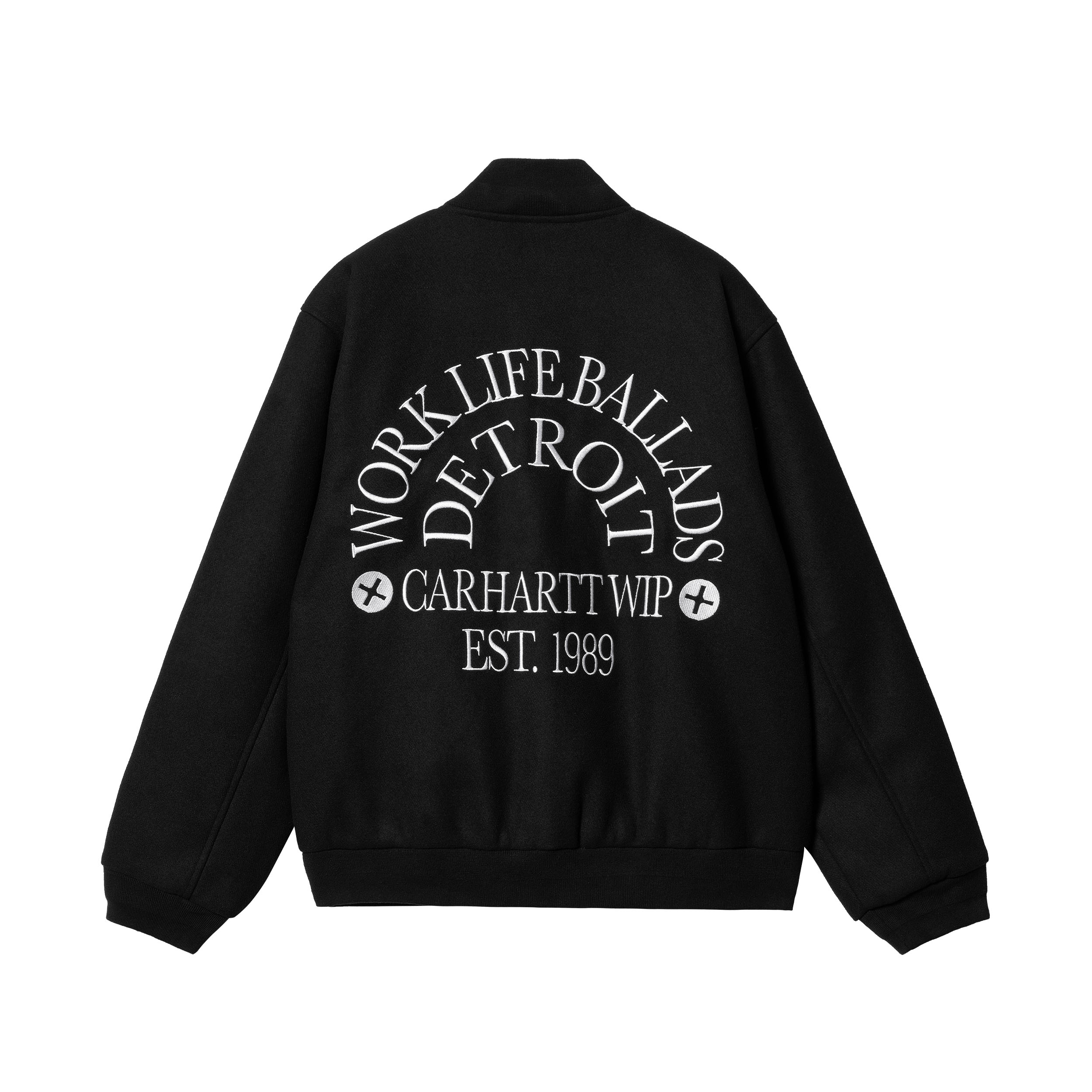 Carhartt WIP Work Varsity Bomber (black) - Blue Mountain Store