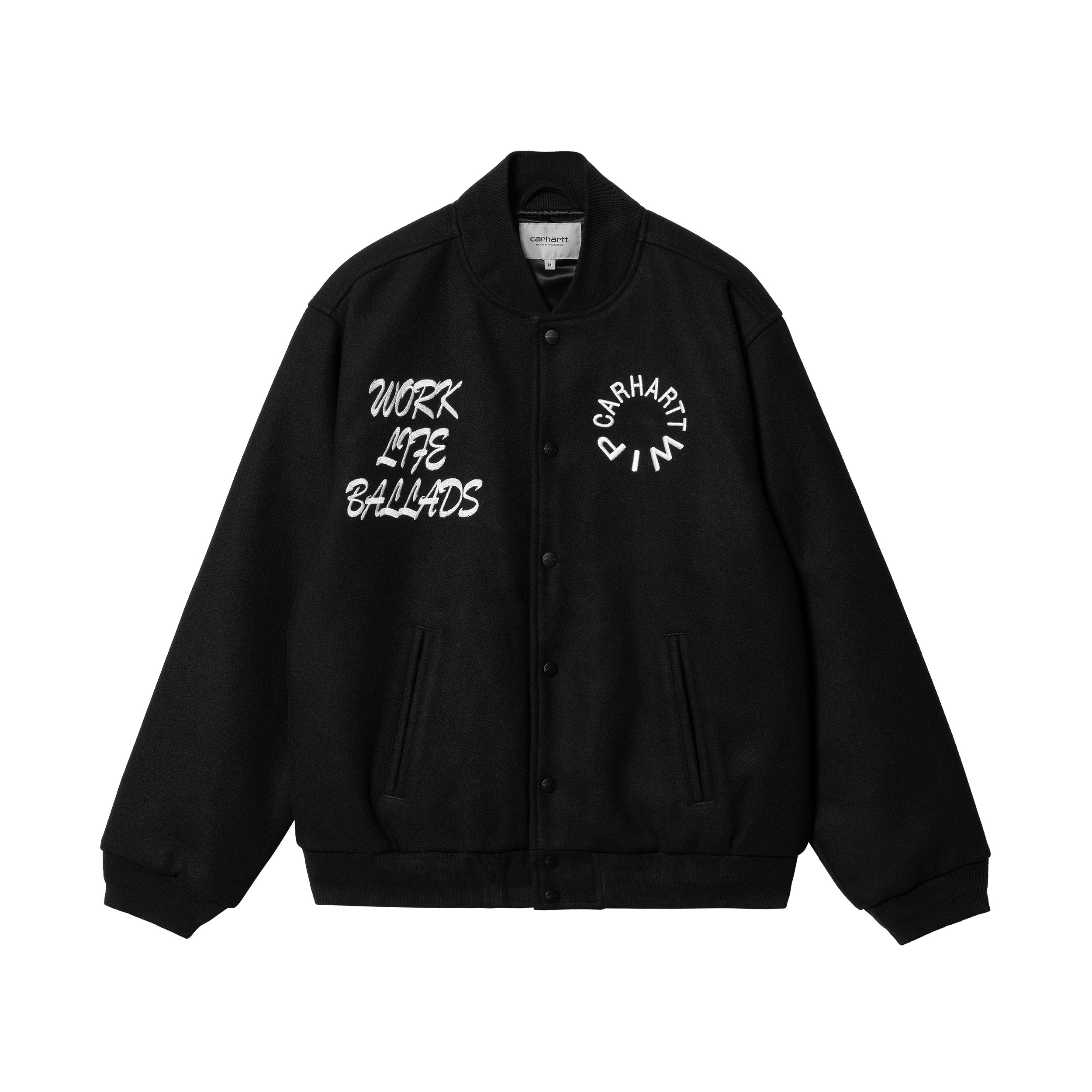 Carhartt WIP Work Varsity Bomber (black) - Blue Mountain Store