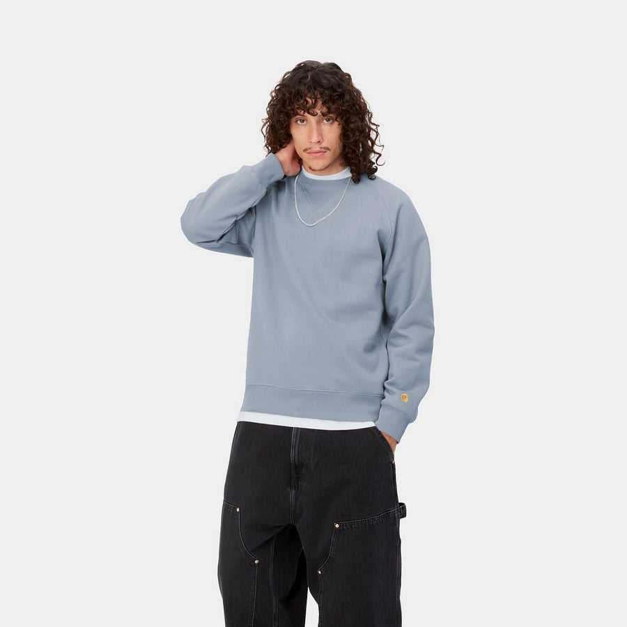 Carhartt WIP Chase Sweat (mirror/gold) - Blue Mountain Store