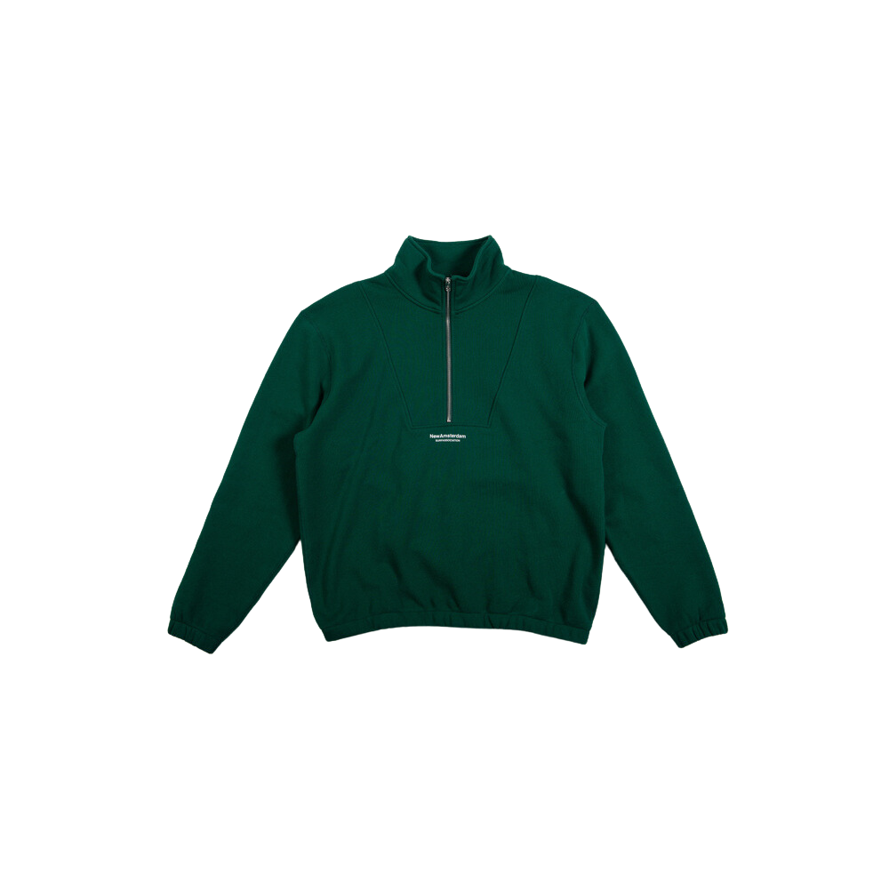 New Amsterdam Sea Half-Zip (green) - Blue Mountain Store