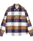 Carhartt WIP L/S Lyman Shirt (cassis) - Blue Mountain Store