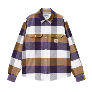 Carhartt WIP L/S Lyman Shirt (cassis) - Blue Mountain Store