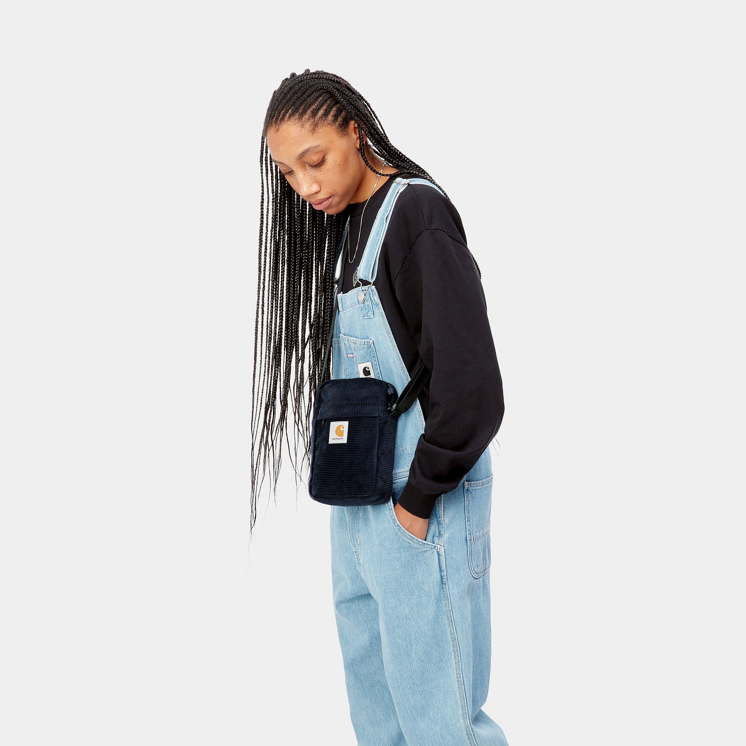 Carhartt WIP Flint Shoulder Pouch Tasche (dark navy) - Blue Mountain Store