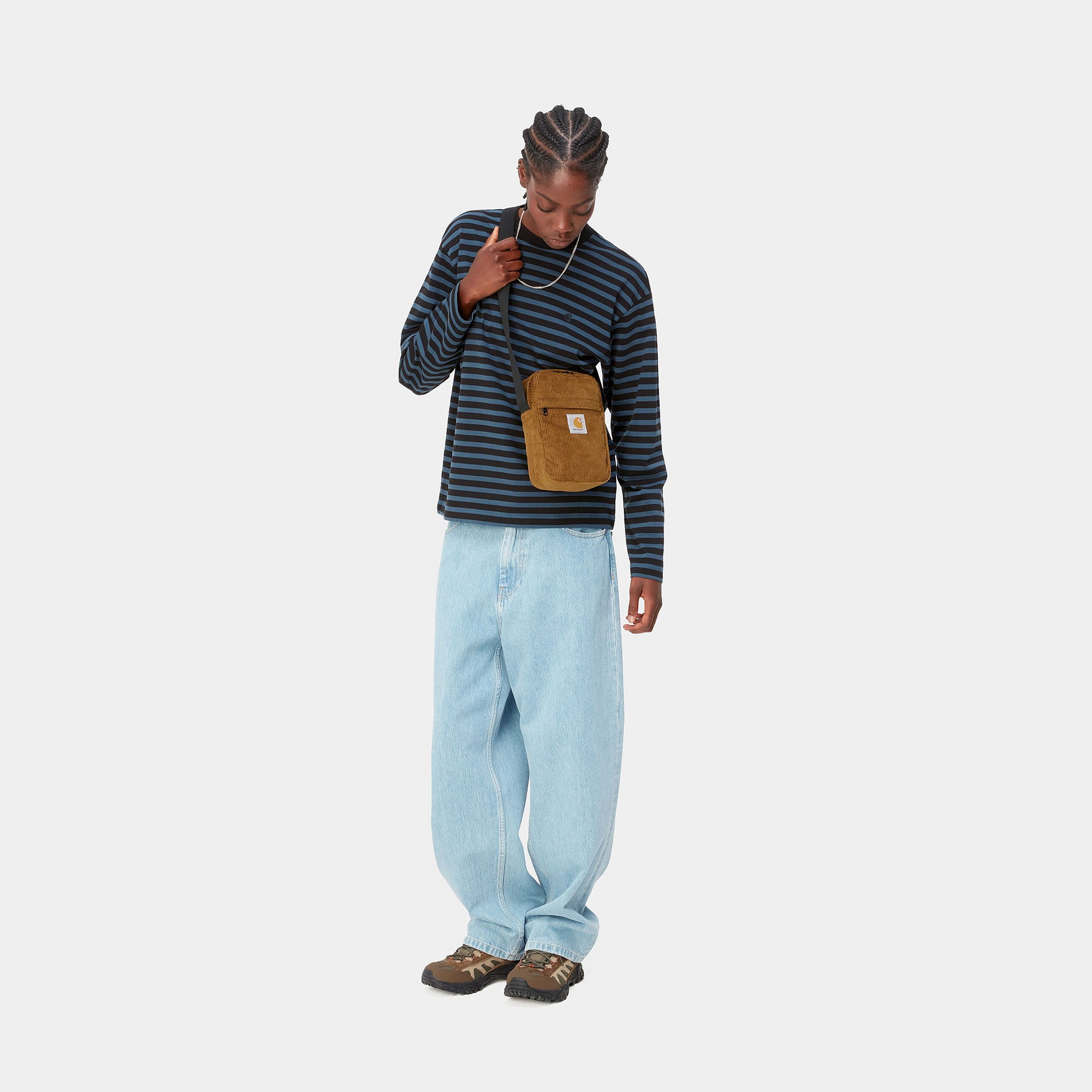 Carhartt WIP Flint Shoulder Pouch Tasche (deep hamilton brown) - Blue Mountain Store
