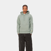 Carhartt WIP Hooded Chase Sweat (glassy teal/gold) - Blue Mountain Store