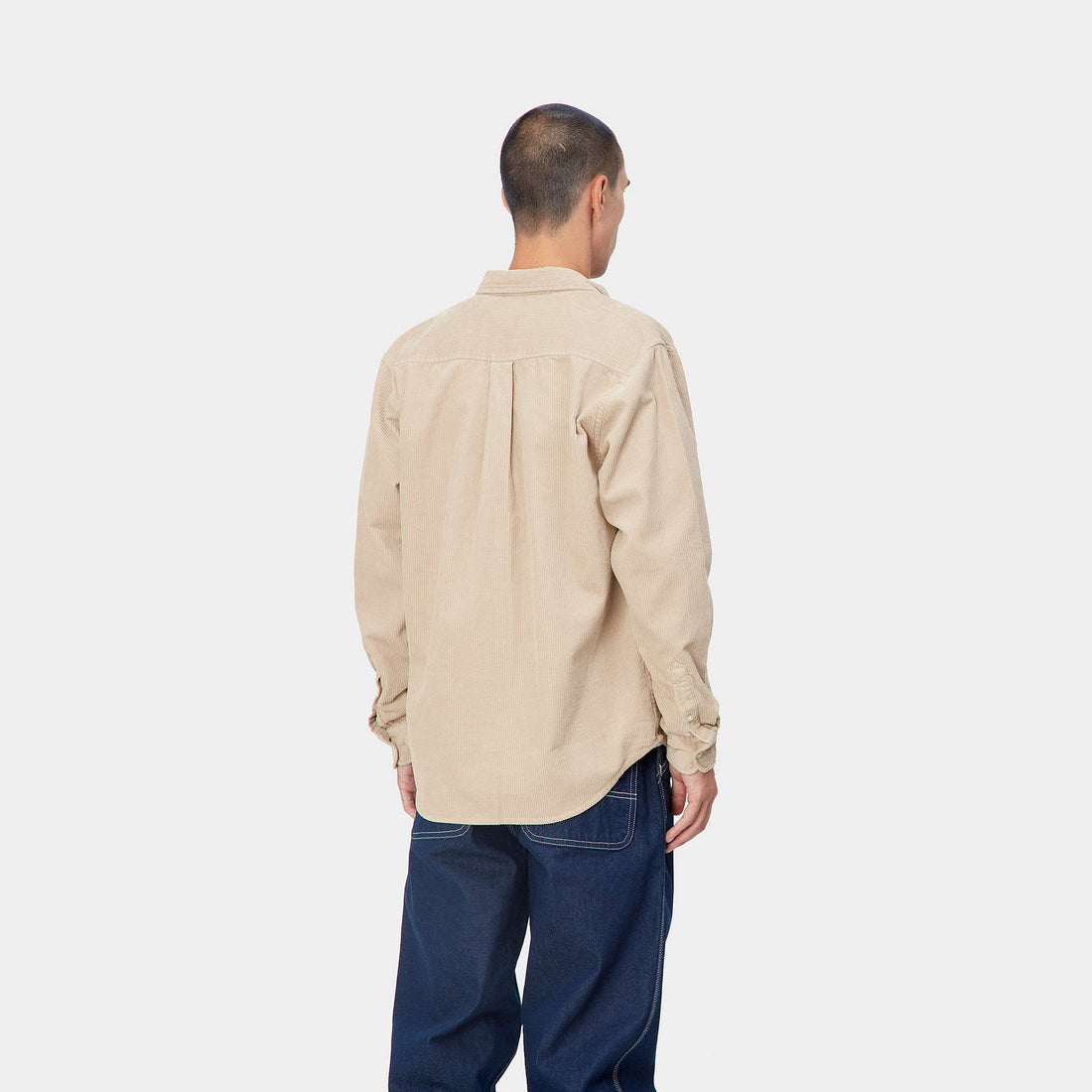 Carhartt WIP L/S Madison Cord Shirt (wall/black) - Blue Mountain Store